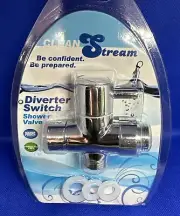 CleanStream Diverter Switch Shower Valve System Head Water Flow Control Enema