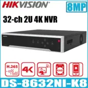 New Hikvision DS-8632NI-K8 H.265+ 8 SATA interfaces 8MP 4K HDMI and VGA outputs