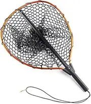 XWBLDBDFC Aluminum Alloy Fishing Net Landing Net, Telescopic Net Fishing Tackle with Rubber Handle