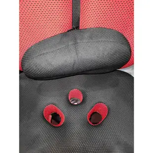 椅子夢工廠 DJA0018雙心護腰頭枕辦公椅/電腦椅 紫色 紅色 二手