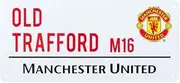 EpochSign Manchester United F.C. Metal Street Sign Old Trafford Stadium Plaque Football Street Sign 8X12 inches