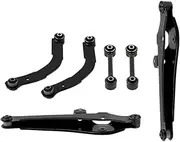 6pcs Rear Upper & Lower Control Arms Rearward Lateral Toe Arm Compatible With Caliber 07-12 Compatible With Jeep Compass Patriot 2007-17