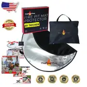 Durable 40-Inch Fireproof Ember Mat with Carry Bag - Ultimate Outdoor Shield