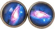 Earring Hoop,Nose Lip Rings,Stud Earrings,Jewellery for Women, Starlit Noctilucan Earrings Jewel Ear Colored Hemisphere Ear Stud for Families Friends