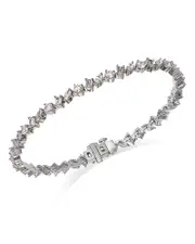 Bloomingdale's Fine Collection Diamond Multi Cut Tennis Bracelet in 14K White Gold, 5.0 ct. t. w.