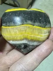 Bumblebee Jasper Heart 5cm