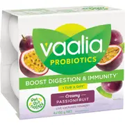 Vaalia Probiotic Yoghurt Passionfruit 150g x 4 pack