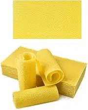 GYWHOOFT 10 PCS Honeycomb Foundation Sheet Wax Frames Beekeeping Honey Bee Hive Equipment,9 * 13CM Honeycomb Foundation Sheet Wax Frames Beekeeping Honey Bee Hive Equipment