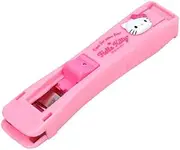 LENITH Clamp Clip Dispenser Stapler Cute Animal Faced Reusable Clip Dispenser/Portable Handheld Paper 3 Metal Refill Clips Pink Cat