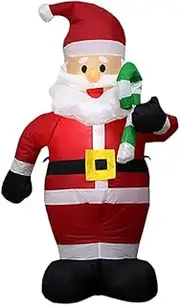 Sifanny 1.2m Christmas Inflatable Santa Giftbox Inflatable Christmas Decorations Santa/Giftbox for Outdoor/Home/Commercial Use(Size:UK Plug,Color:1.2m Santa Claus)