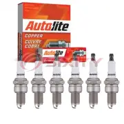 6 pc Autolite Copper Core Spark Plugs for 1975-1976 Ford Pinto 2.8L V6 og (for: Ford)