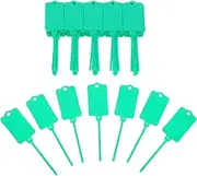 LAPYAPPE 100pcs Sturdy Plastic Tag Labels for Suitcase Cable Waterproof Hang Tags Large Labels