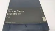 Karst Stone Paper Notebook Soft Cover A5 144 GSM 144 Pages Grid Navy - US Seller