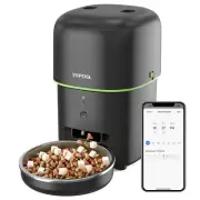 Automatic Cat Feeder, 2L Cat Food Dispenser, 5G/2.4G WiFi Cat Food Dispenser ...
