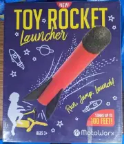 Toy Rocket Launcher for kids – Shoots Up to 100 Feet – 8 Colorful Foam Rockets!