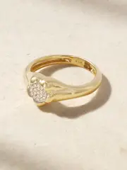 [STONE AND STRAND] STONE AND STRAND - Crosby 10-karat Gold Diamond Ring - 3 3 Gold