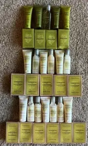 Crabtree & Evelyn Verbena And Lavender 33 Lot Travel Size Camping Gym Toiletries