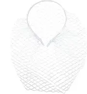 [aoozleny] 1920s Mesh Veil Headband Vintage Fascinators Bridal Wedding Tea Party Veil for Women (White)