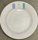 Coastal Outdoor Collection White Rope Edge MELAMINE Dinner Plates Set Of 4