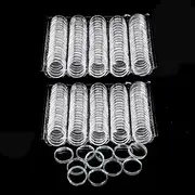 25mm Coin Capsule, 200 Pack Clear Round Plastic Coin Container Capsule, Collection Supplies Container for Coin or NFC Tag