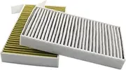 2 Pieces Carbon Air Filter Automobile Parts Auto Parts Assemblies Cabin Filter Fit for Tesla Model 3 2017-2021 1107681-00-A Air Filter Assembly