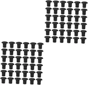 [DOITOOL] 400 pcs keyhole plug plastic hole plug locking plug screw hole plugs flush type hole plugs hole stopper shelf hole plugs round furniture cover screw hole caps abs Hinge plug cover