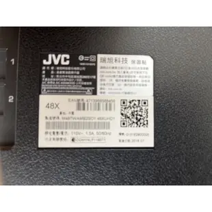 JVC48型智慧聯網液晶電視48X 電源板 視訊盒 零件 二手液晶電視