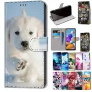 For Samsung Galaxy A11 A12 A52 A21S A71 A51 A42 5G Case Pattern Leather Cover