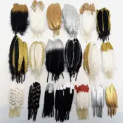 10-500pcs Gold Turkey Goose Duck Pheasant Feathers Plume Home Wedding Handicraft