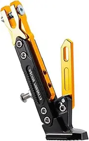 Mobi Support Motorcycle Adjustable Kickstand Foot Side Stand CNC Aluminum Alloy Motorbike Kick Stand Parking Bracket (Color : GOL DEN)