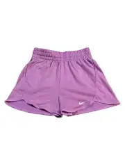 Nike Big Kids' Dri-FIT Breezy High-Waisted Training Shorts Girls SZ M Purple New