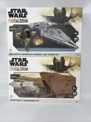 4D STAR WARS 3D PAPER MODEL KIT MANDALORIAN RAZOR CREST & SANDCRAWLER & Boba Etc