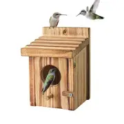 Humming Bird Houses for Outdoor Hanging Small Bird Nesting Box - Wood Nest fo...