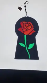 The Dark Tower rose stained glass *5"x9" *MADE TO ORDER