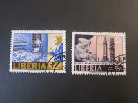 在飛比找Yahoo!奇摩拍賣優惠-【雲品1】賴比瑞亞Liberia 1966 Sc 173-4