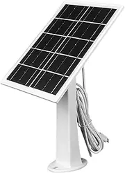 Camera Solar Charger, Outdoor Panel Kit, White, Power Supply Accessory, Adjustable Mount Design, Type-C Cable Included, Portable Option, for Garden Camping Use