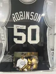 David Robinson Signed Jersey With Auto Picture And Coa On Jersey