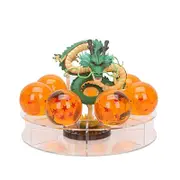 Catzon Resin Shenron Statue Set Crystal Balls Shelf Home Decorative Gifts