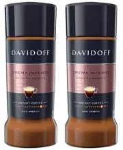 2 PACK - DAVIDOFF CREMA INTENSE Smooth & Rounded 100gr Instant Coffee in Glass