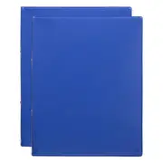 2x Marbig Professional Flexibinder 2-Ring A4 File/Document Binder Organiser Blue