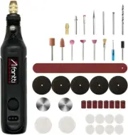 Mini Cordless Rotary Tool Detail Sander Grinder Small Grinding Pen Set with | 10