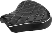 VG MOTO Motorcycle Driver Solo Seat Front Rider Seat Cushion Pad Replacement for Harley Davidson Sportster 883 1200 72 48 1983-2003 (Diamond Pattern)