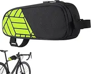 Frame Storage Bag,Waterproof Front Frame Tube Pouch for Cycling - Reflective Small Bicycles Pack Accessories Organizer for Outdoor Travel