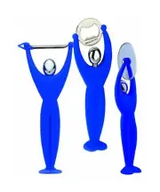 BUGATTI - Flatware set 3 pcs."Gym" Blu'C/ASTUCCIO