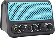 Mini Guitar Amplifier, Bluetooth 5.0 Double Channel Small Electric Guitar Amplifier, Portable Guitar Amp, Guitar Accessories, Bluetooth Guitar Amp for Daily Practice