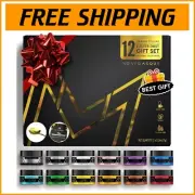 Creative Edible Glitter for Cakes & Cocktails - 12 Colors in Convenient Gift Box