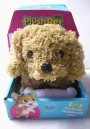 Electronic Mini Plush Puppy Pet By Jolier Fun Toys, Brown, Brand New