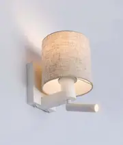BRIGHTON: E27 Interior Wall Lamp With Adjustable LED Reading Lights Kelvin: 5200