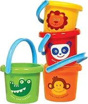 Gowi Toys Sandpit Bucket, 16 cm Diameter, Multicolor