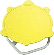 Leefasy Kids Sensory Swivel Chair Rotating Seat Stool Stable Frame Antislip Integration Training Toy Equipment for Girls Gift Home, Yellow